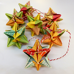 Mini 12 pointed star garland