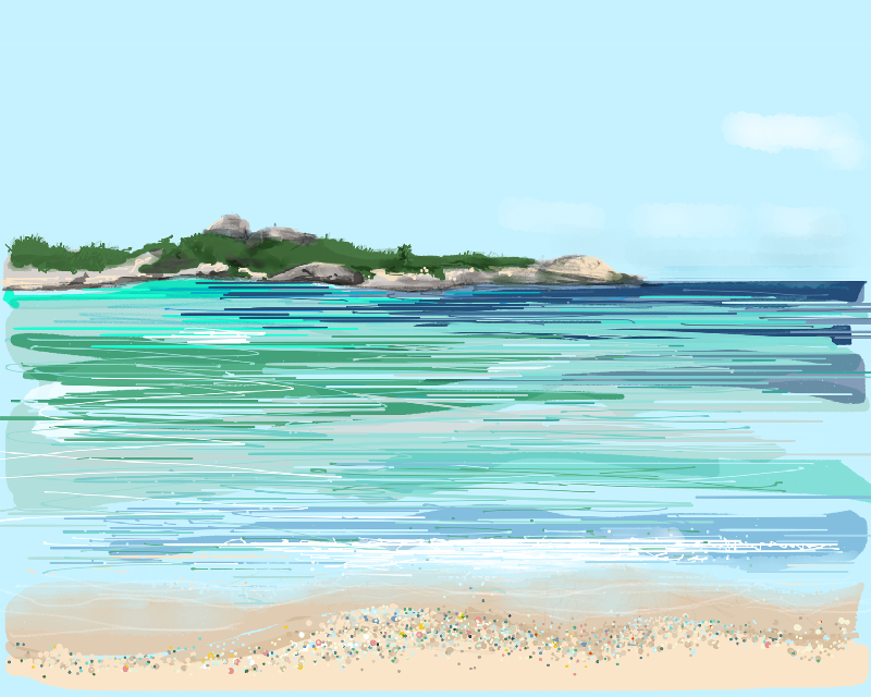 Grameno Beach by Roger Newbrook