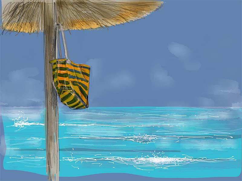 The striped bag by Roger Newbrook